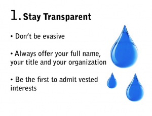 Stay Transparent